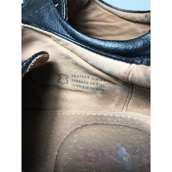 Dexter Black Leather Lace Up Men’s Dress Shoes Size 9 with Square Toe - Picture 11 of 12